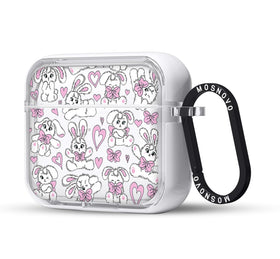 MOSNOVO AirPods 3rd Gen case with clear dual-layer protection for on-the-go use