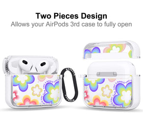 MOSNOVO AirPods 3 case with luxe metal ring for quick access.