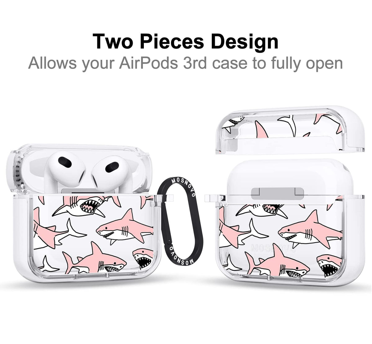 MOSNOVO AirPods 3 Case shockproof dual-layer guard against drops