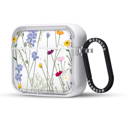 MOSNOVO AirPods 3 clear case with front view offering sleek protection and crystal clarity.