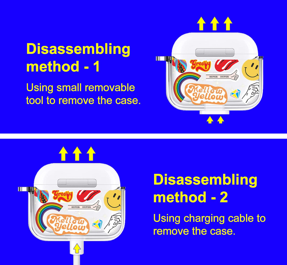 MOSNOVO clear case maintains crystal clarity with yellow-resistance coating.