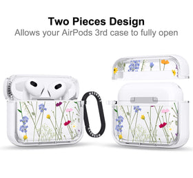 MOSNOVO AirPods 3 metal ring close-up emphasizing easy access and secure attachment.