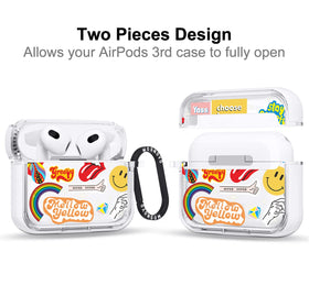 MOSNOVO AirPods 3rd Gen case shows a premium metal ring for quick access.