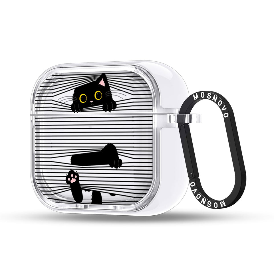 MOSNOVO AirPods 4 case in clear dual-layer design for protection and visibility