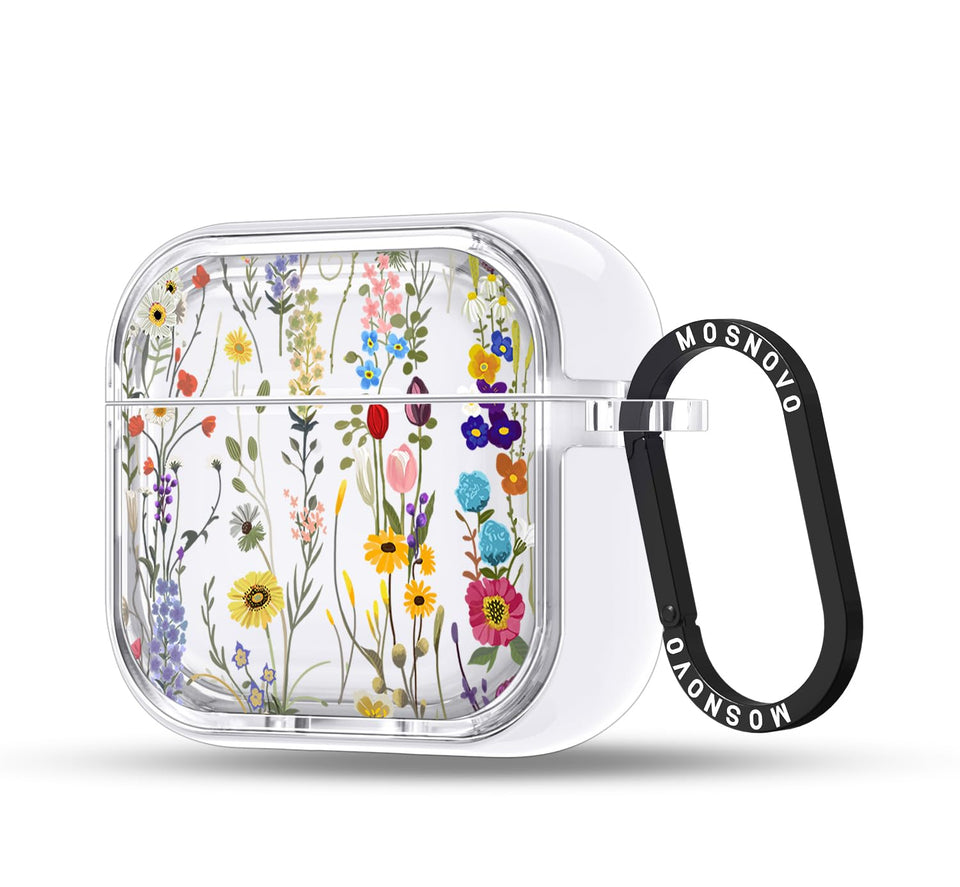 MOSNOVO AirPods 4 case with clear dual-layer protection against daily scratches.