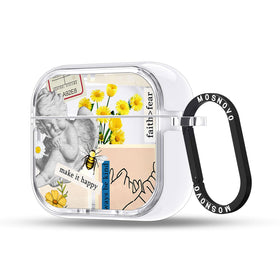 MOSNOVO AirPods 4 case, clear dual-layer protection for drop defense and crystal transparency.
