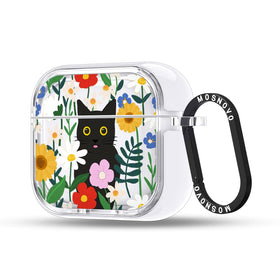 MOSNOVO AirPods 4 case clear front view with stylish protection.
