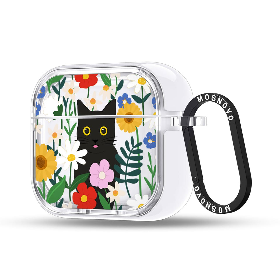 MOSNOVO AirPods 4 case clear front view with stylish protection.
