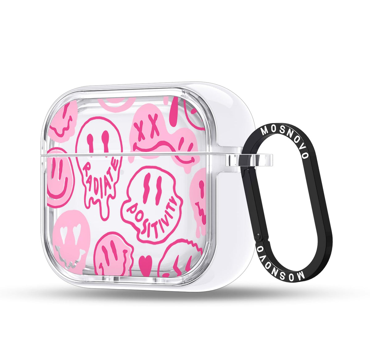 MOSNOVO AirPods 4 case clear finish with dual-layer protection for daily use