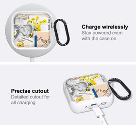 MOSNOVO AirPods 4 case packaging includes protective cover, metal ring, and tool.