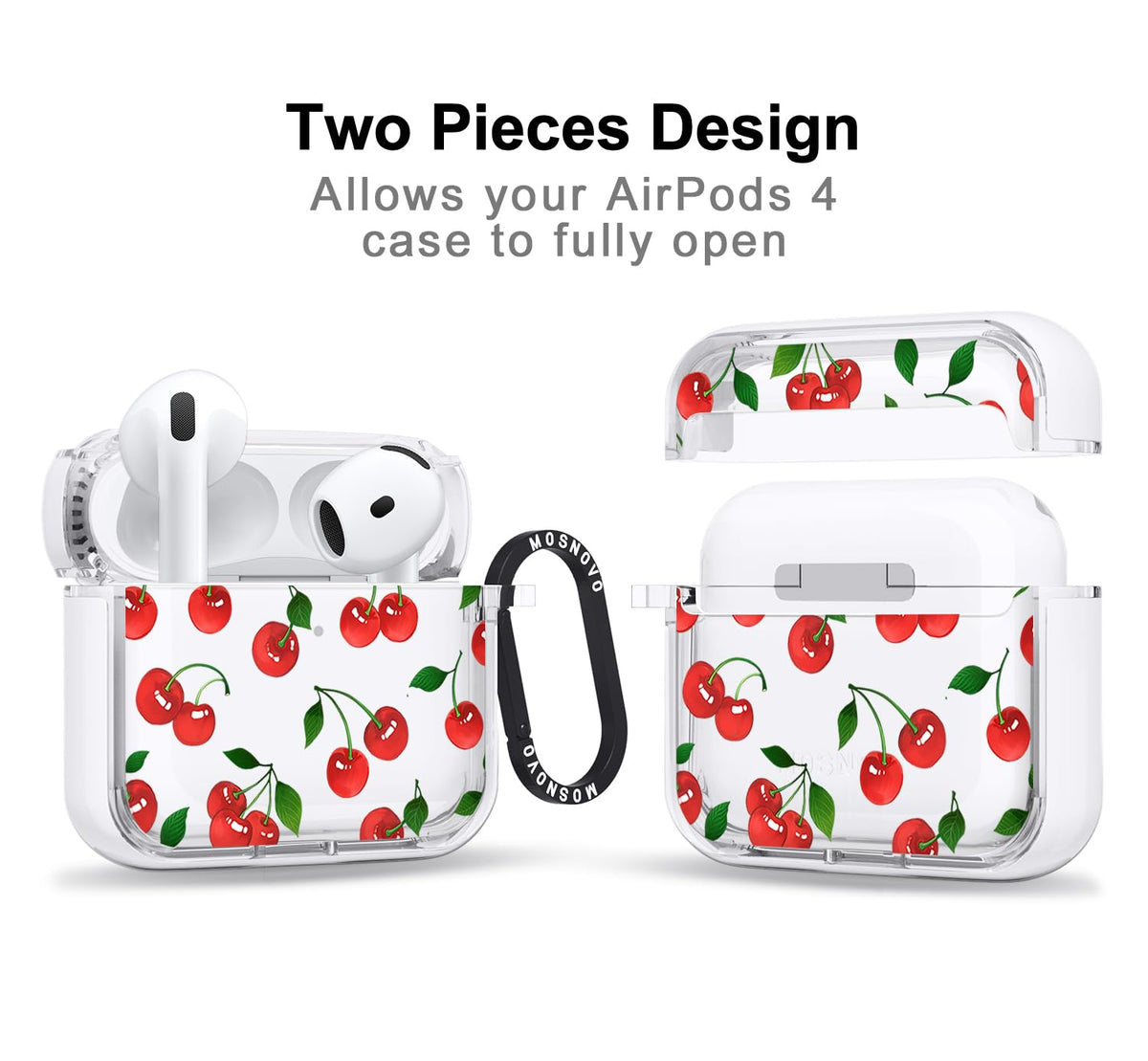 MOSNOVO AirPods 4 dual-layer case for enhanced shock protection