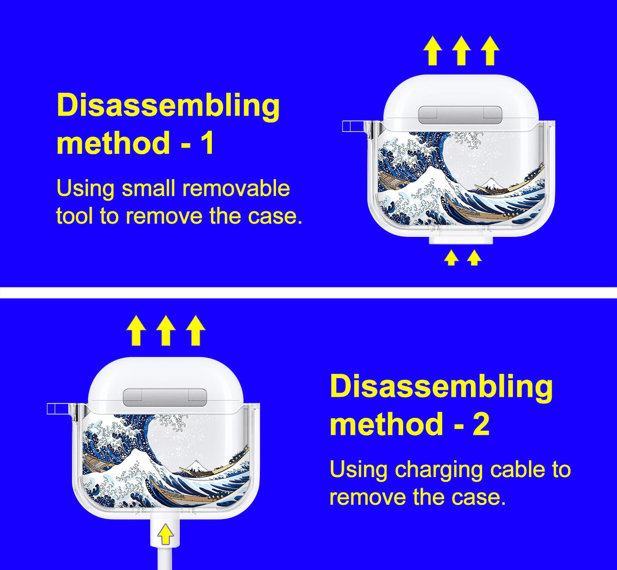MOSNOVO AirPods 4 case includes removal tool for easy adjustments
