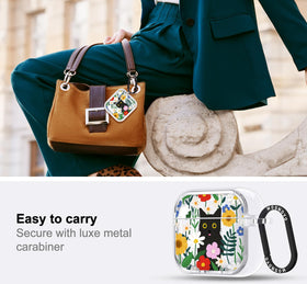 MOSNOVO AirPods 4 case with metal ring for quick access.