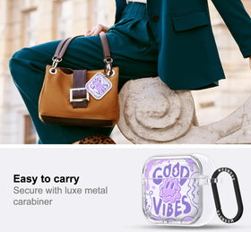 MOSNOVO AirPods 4 case with luxe metal ring for quick access