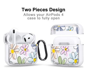 MOSNOVO AirPods 4 case with premium metal ring for quick access