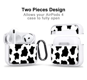 MOSNOVO AirPods 4 case with luxe metal ring for quick access.
