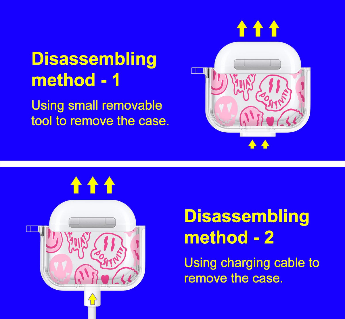 MOSNOVO AirPods 4 case includes removal tool for quick swaps