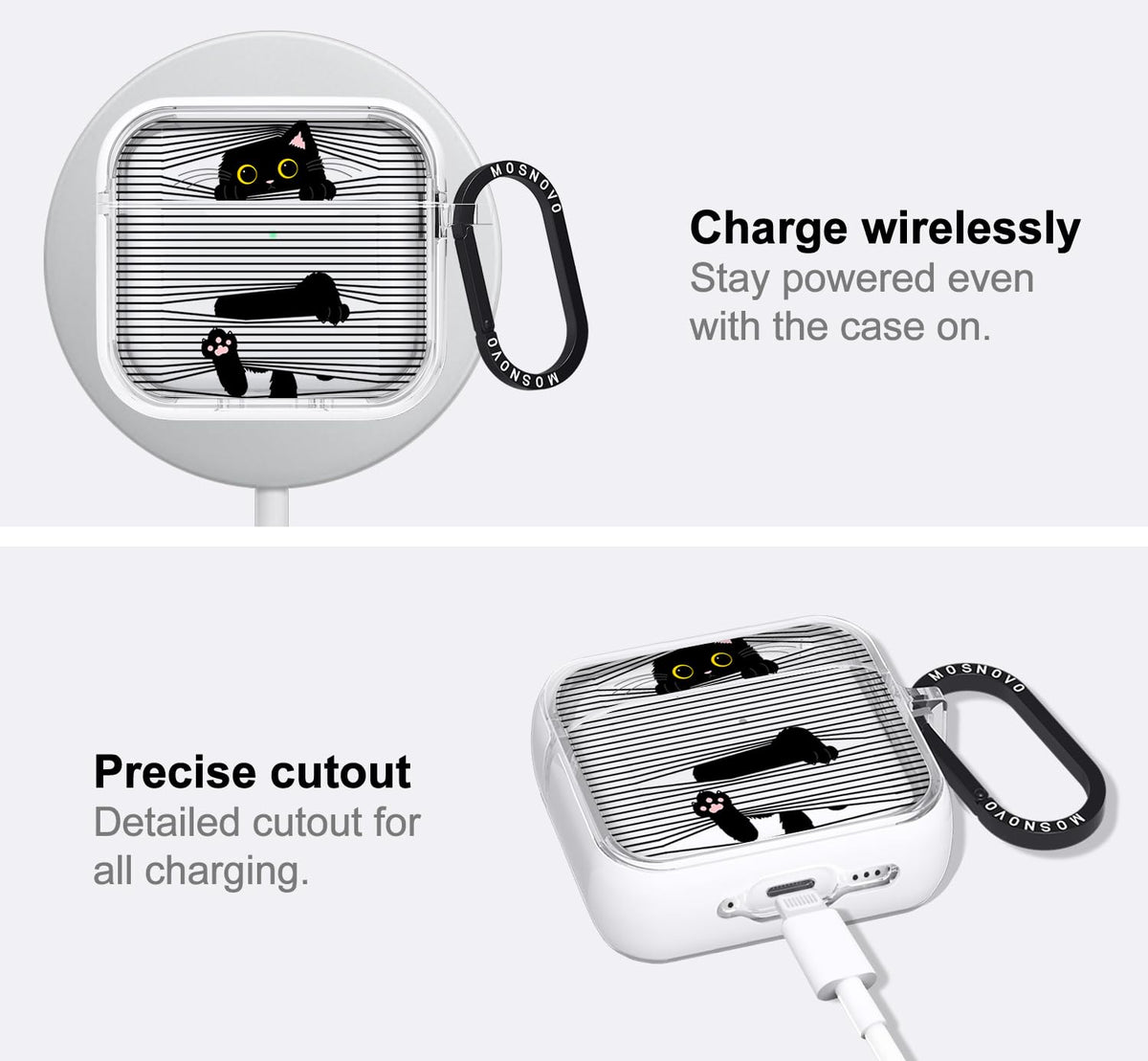MOSNOVO AirPods 4 case offers rugged protection and grip