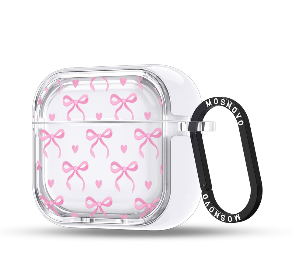 MOSNOVO AirPods 4 clear dual-layer case protects while preserving wireless charging access.