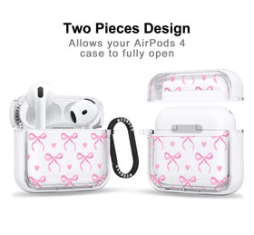 MOSNOVO AirPods 4 shockproof metal ring keeps your case within easy reach.