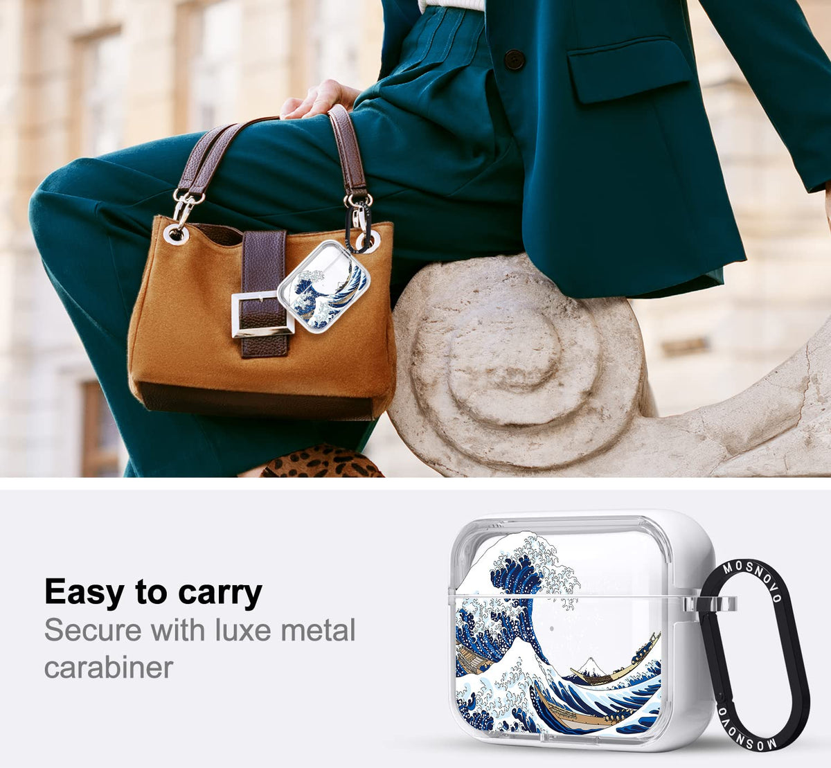 MOSNOVO luxe metal ring case adds grip and quick access