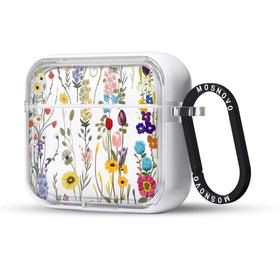 MOSNOVO Luxe metal ring case for AirPods 3rd Gen, front view showing sleek protection.