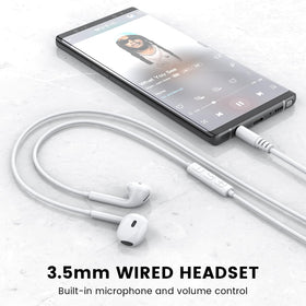 Durable MOSWAG earbuds with flexible, wear-resistant TPE cable.