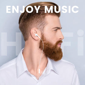 Three-pack earbuds with storage bags and 6-month warranty.