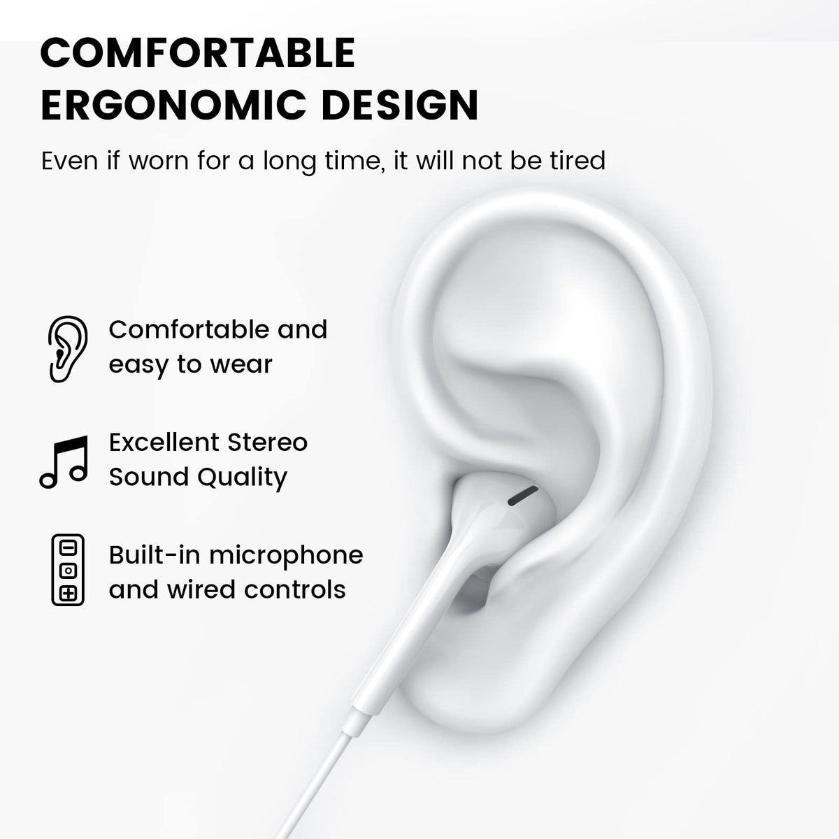High-quality composite diaphragm for balanced, natural sound.