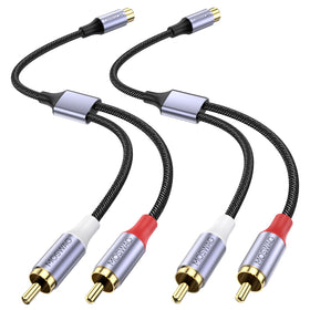 MOSWAG RCA splitter 1f-2m pair enables flexible audio video splitting