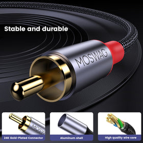 MOSWAG hi-fi shielded design reduces noise for cleaner sound
