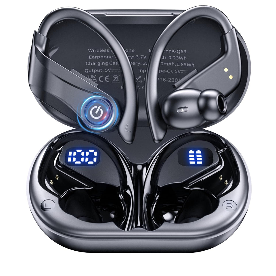 Mosyxe Earbuds battery display shows real-time charge status