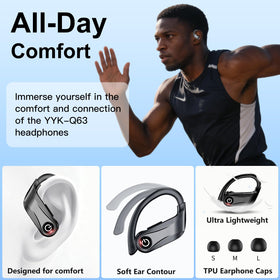 Mosyxe Earbuds Bluetooth 6.1 connection for stable pairing