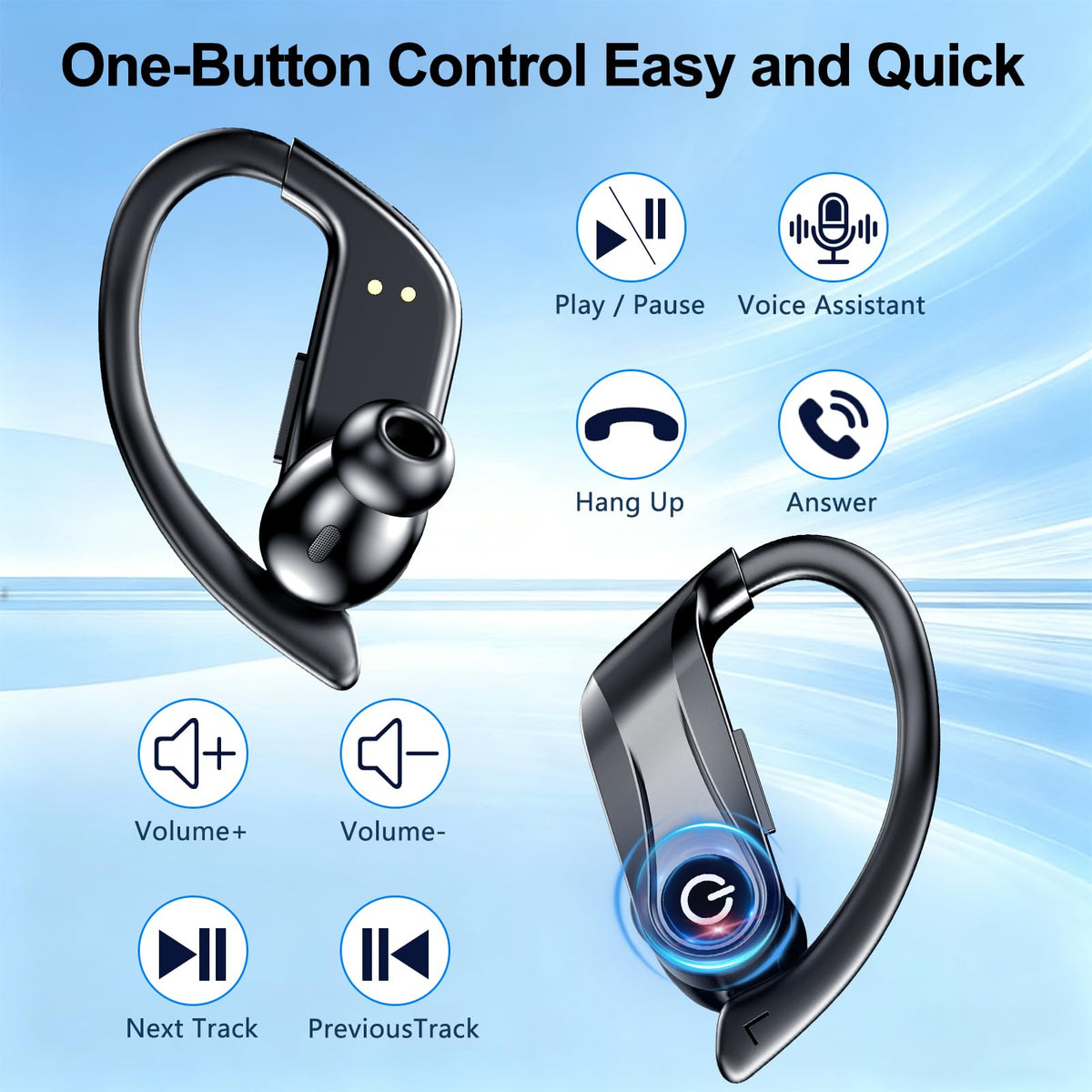 Mosyxe Earbuds inline controls for hands-free music and calls