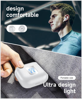 Mosyxe long battery life with 42-hour total playtime for travel and daily use.