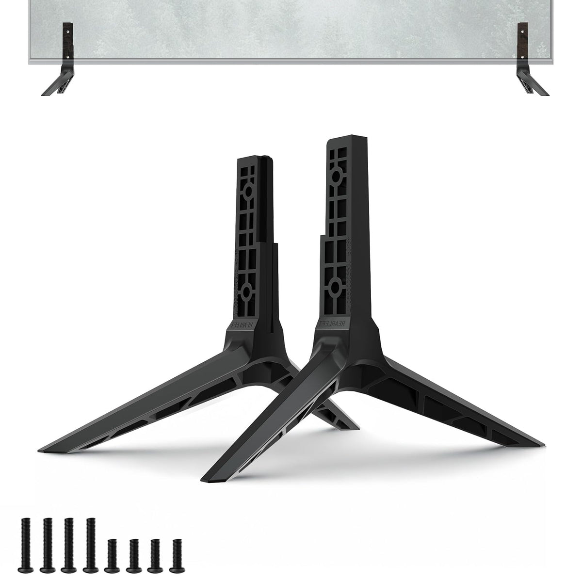 Motiexic front view of replacement legs showing fit and stable support