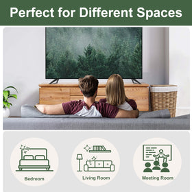 Motiexic in living room setting showing neat fit and furniture protection