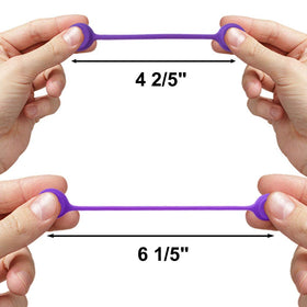 Motiloo magnetic cable ties purple pack adds color while securing charging cables