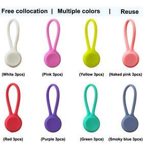 Motiloo magnetic cable ties white pack simplifies USB and headphone cable storage
