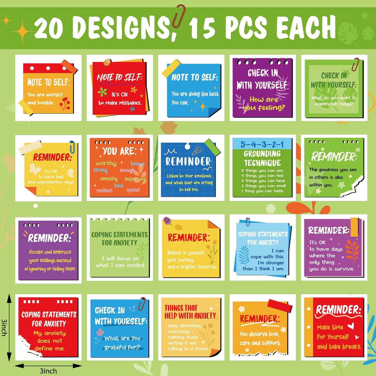 Motipuns 300-piece sticker pack with assorted designs for notebooks and mugs.