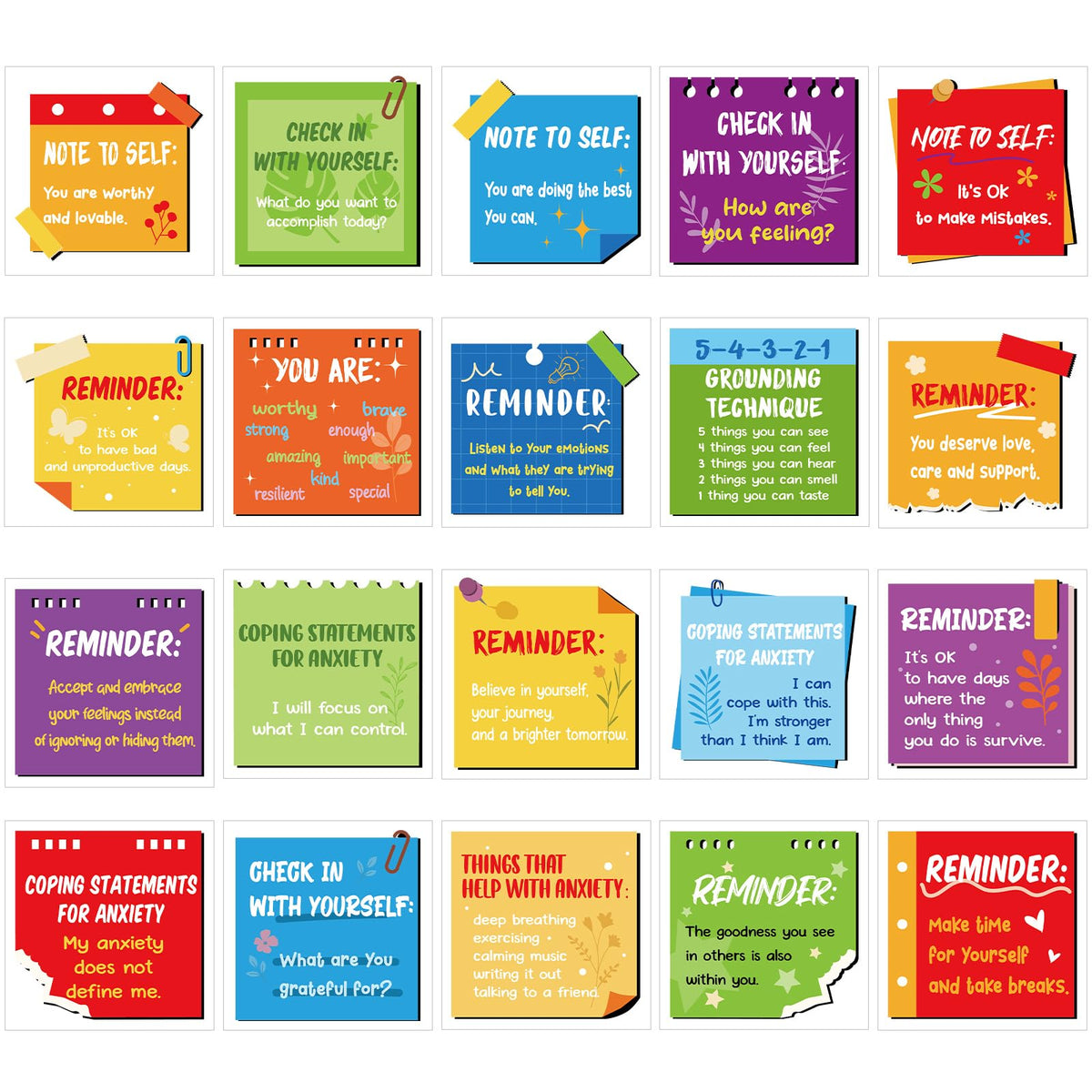 Motipuns rainbow mental health stickers applied to a laptop for daily motivation.