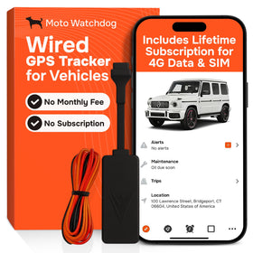 Moto Watchdog wired GPS tracker provides real-time vehicle location for fleets.