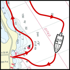 MotorGuide Xi gateway setup diagram illustrating wiring steps for quick install