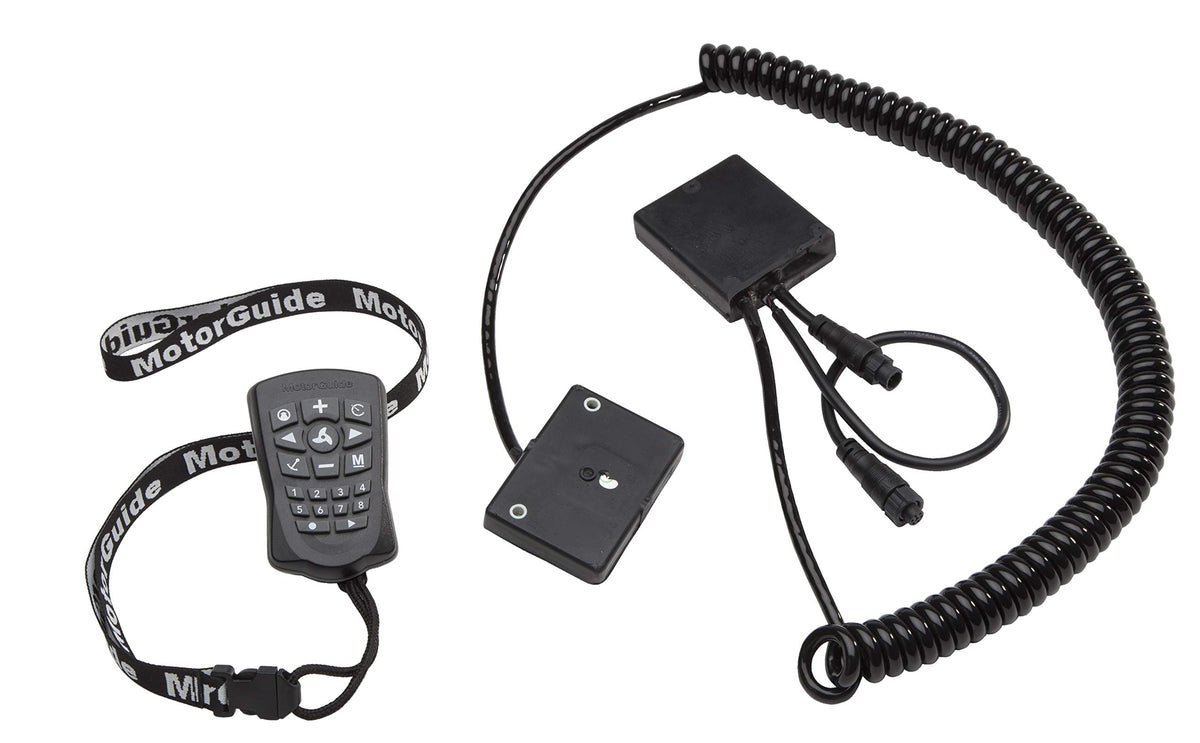 MotorGuide Xi Pinpoint GPS remote provides precise boat control on the water.