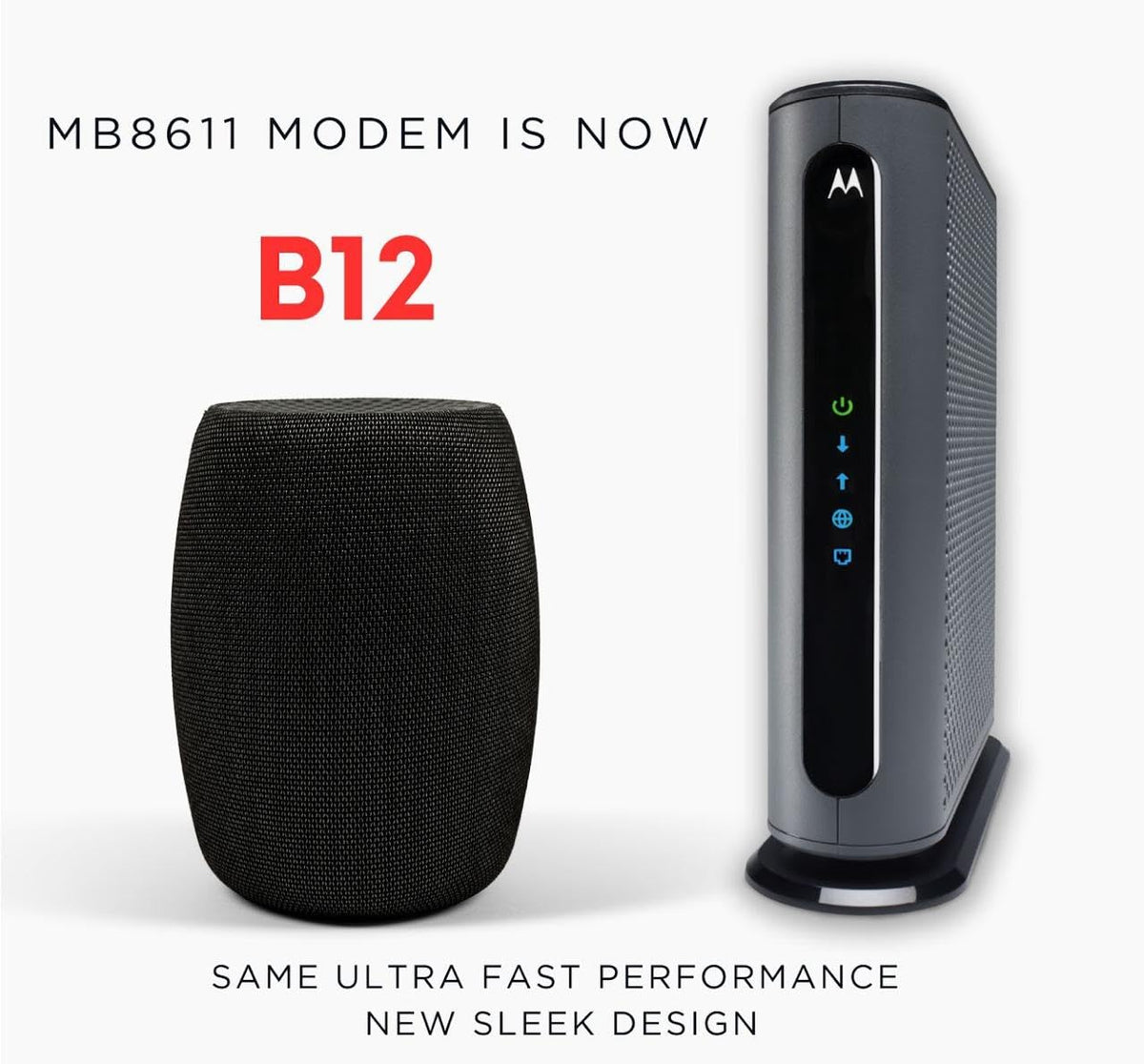 Motorola B12 2.5Gbps Ethernet port close-up for high-speed wired use.