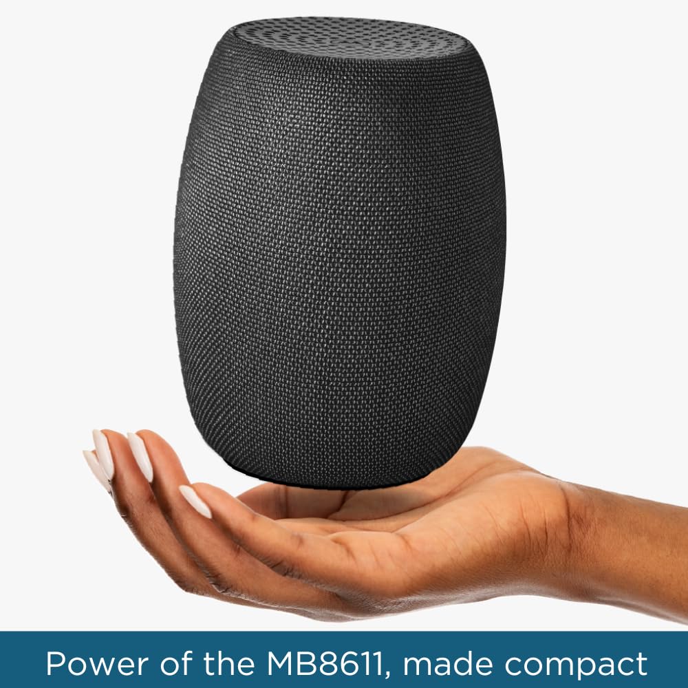 Motorola B12 compact design with slim profile for clutter-free setups.