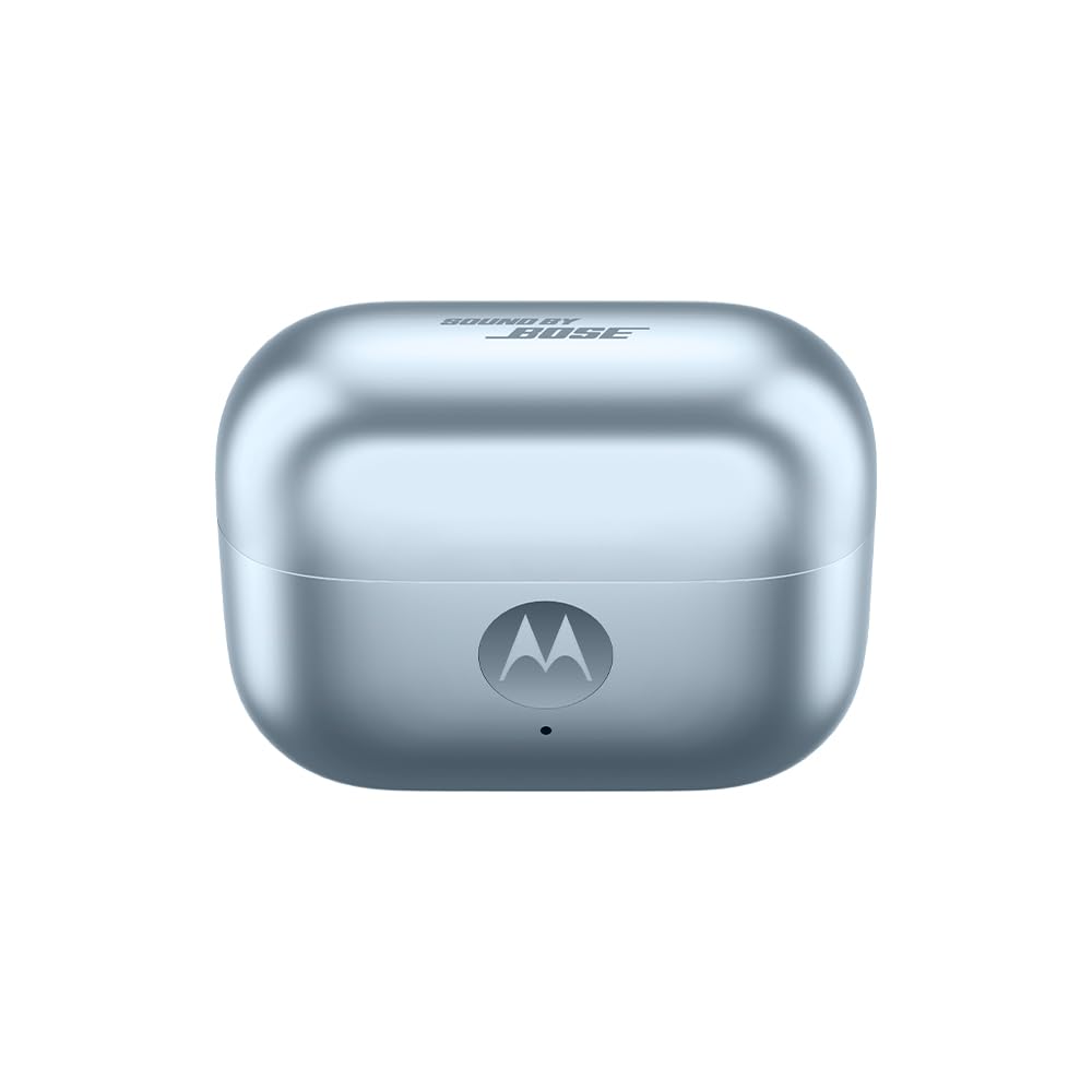 12mm drivers deliver clear, immersive audio with Moto Buds Loop.