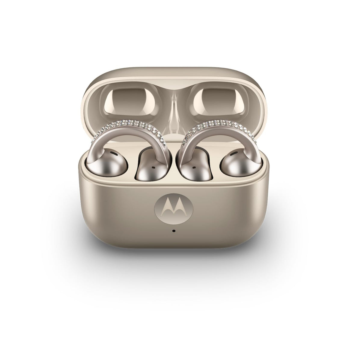 Motorola Moto Buds Loop water-repellent design protects against splashes.