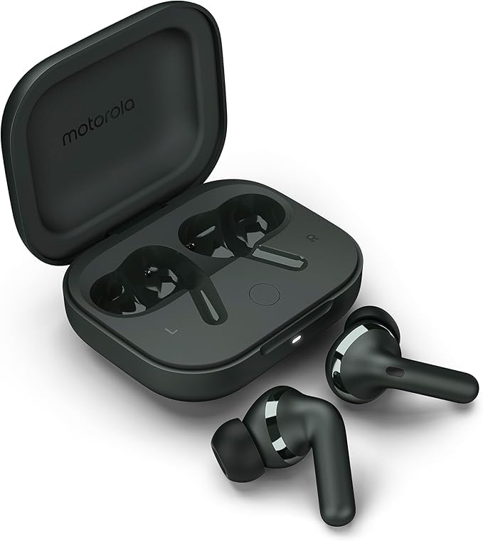 Moto Buds+ app on a phone for quick pairing and personalization