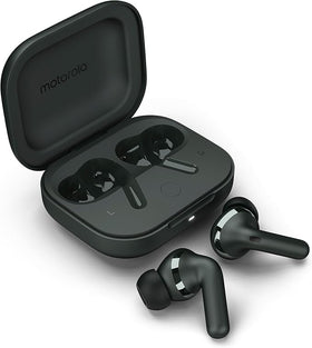 Moto Buds+ app on a phone for quick pairing and personalization